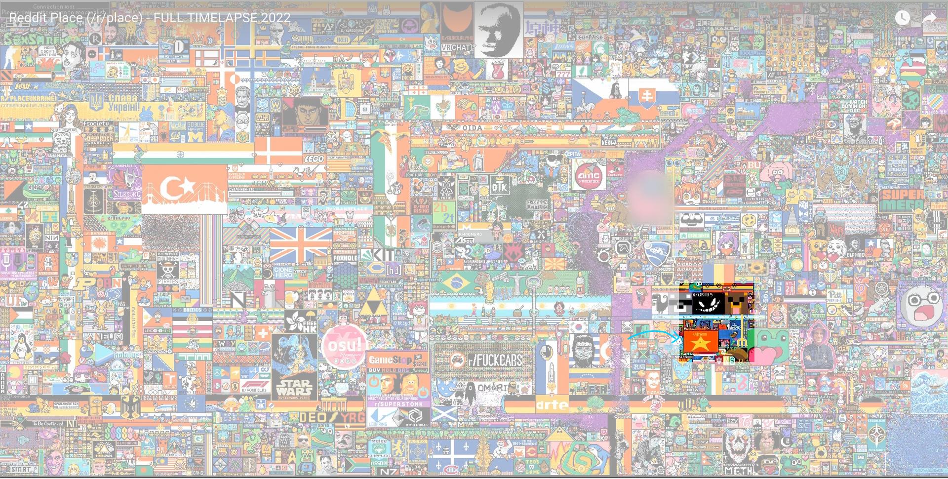 VN flag after the raid